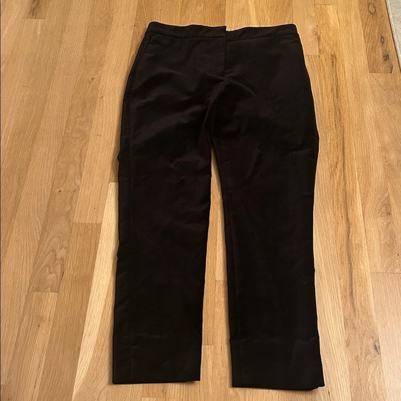 Ann Taylor Velvet Black Pants Pockets Piping Size 4P - Picture 2 of 13
